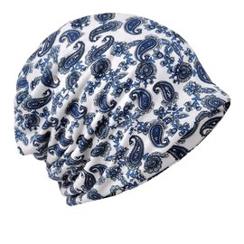 CHROME CRANE CB123 Knit Hat, Knit Cap, Paisley Pattern, 2-Way, Men's, Women's,