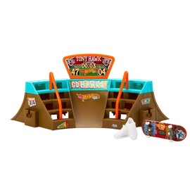 HOT WHEELS Skate Stadium Skatepark - 360 Degree Design, Tony Hawk Fingerboard, Removable Skate Shoes, Expandable, for Children Aged 5 and Above, HPG34