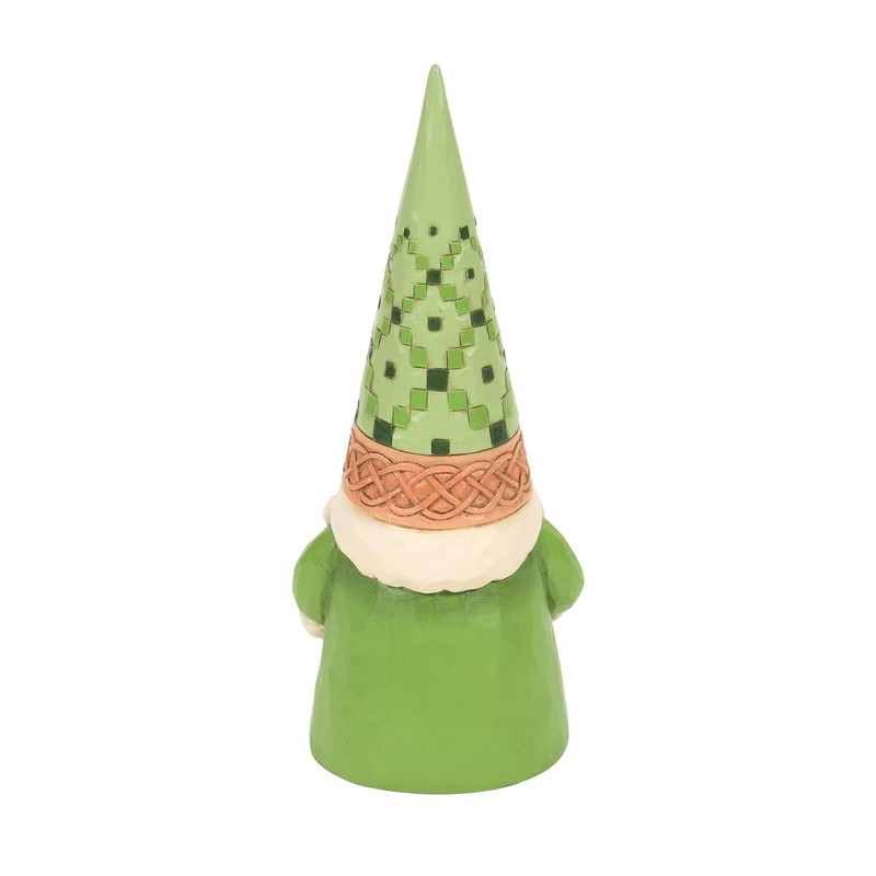 Enesco Jim Shore Heartwood Creek Irish Gnome with Shamrock Figurine,