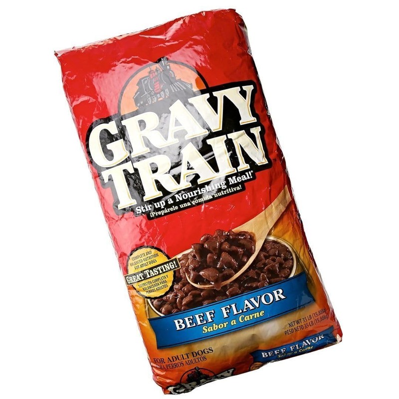 Gravy Train Dog Food, Beef, Jumbo Bag, 35 lb