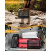 Honagu Folding Grill Table, Height Adjustable Metal Picnic Outdoor Table,