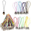 100-Piece Multicolor Phone Charm String Set with Lobster Clasps for