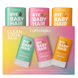 Cera para Cabello en Barra 3 Piezas Carbonyko – Hair Wax Stick para Baby Hair y Frizz – Fijación Firme sin Efecto Pegajoso – Fórmula Vegana con Vitami
