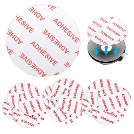 MeetRade Traceless Super Sticky Gel Pads Remove Washable Reusable Design Anti-Slip Double Sided Gripping Pads Transparent for Home Office Cell Phone Glass Photo Holder (10PACK)