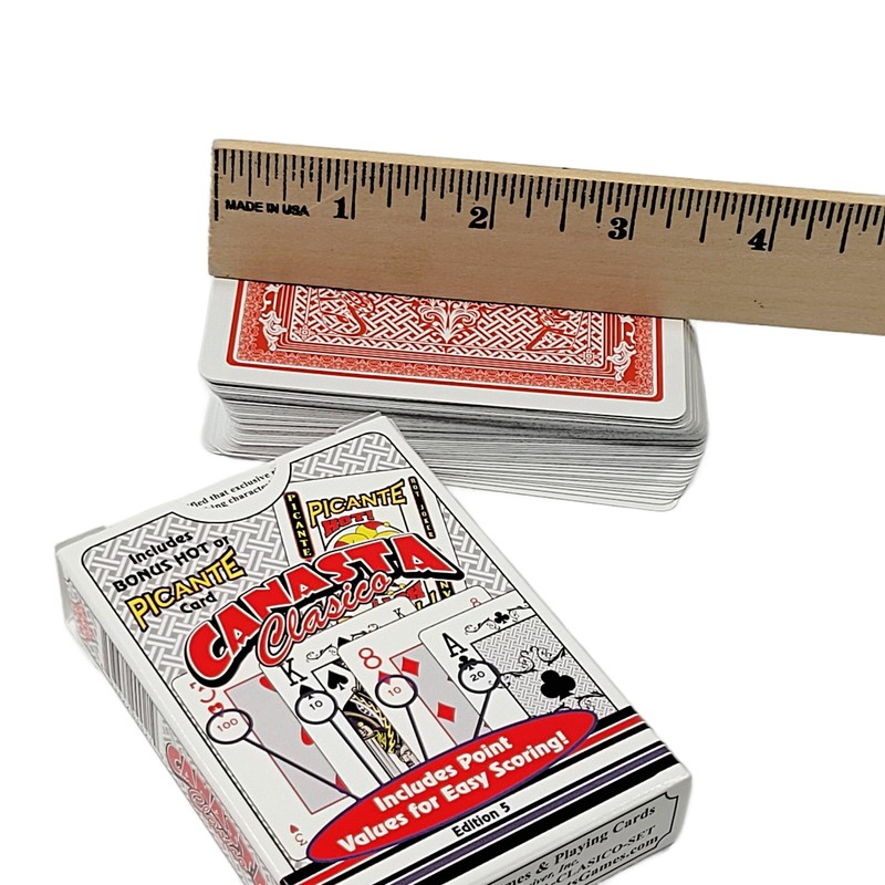 Canasta Clásico Playing Card Double Deck Set - Deluxe Edition