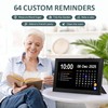YUYIALARM 10.1" Touchscreen Clock for Seniors with 64 Reminders(Black)