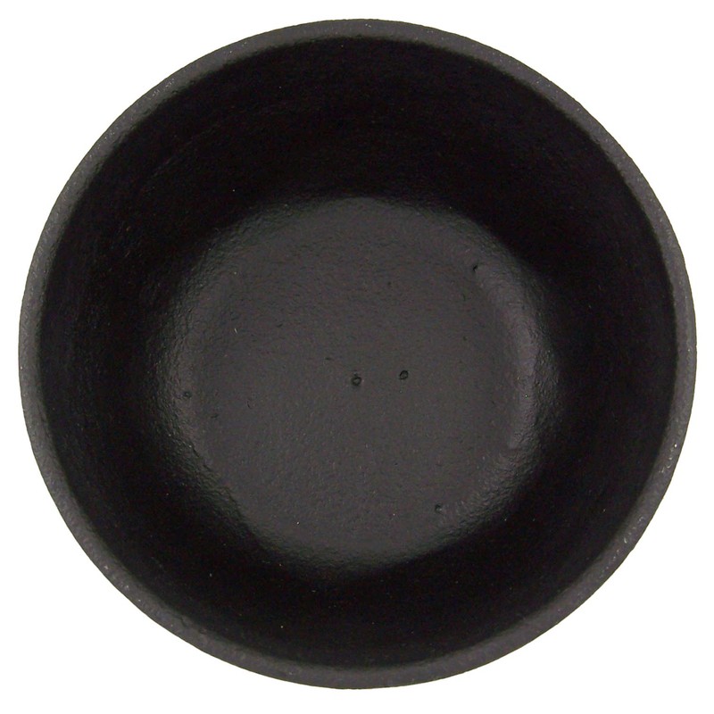 47th & Main Durable Black Cast Iron Bowl, Small, Round,
