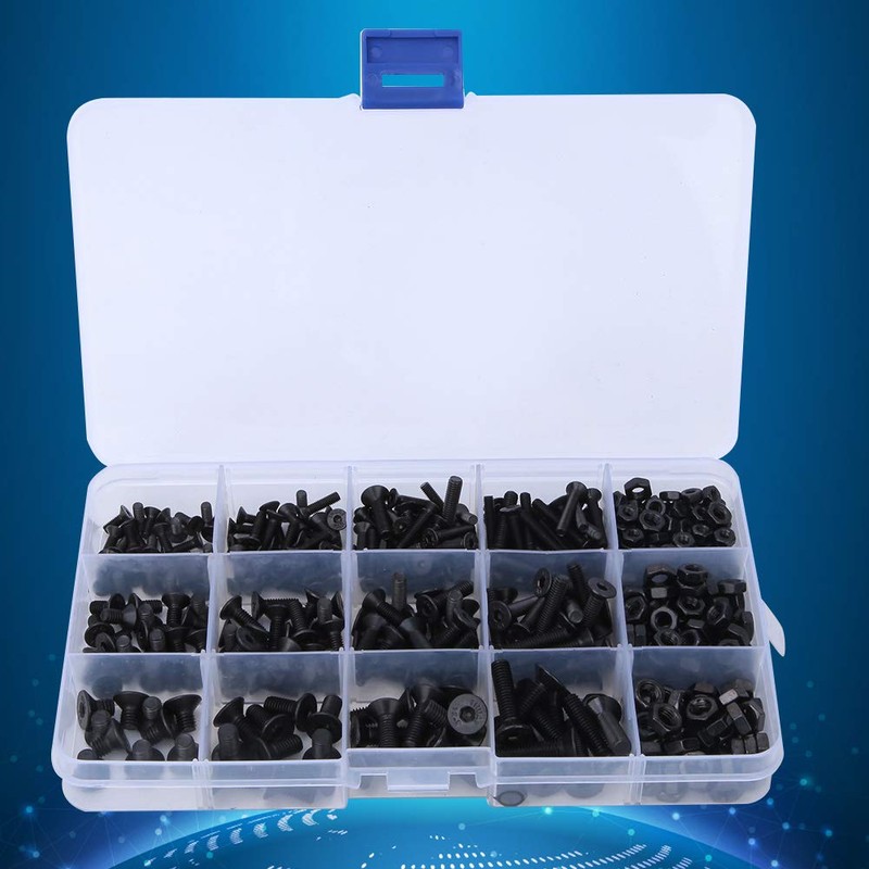 460 Pieces Screw Nut Set, M3 M4 M5 Hex Socket