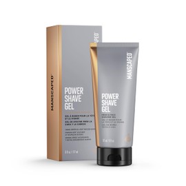 MANSCAPED® Power Shave Gel, Soothing Shaving Gel for Head and Face for Men, with Witch Hazel and Gentle Exfoliants to Protect Against Skin Irritation, Ingrown Hair and Shaving Pimples, 177 ml