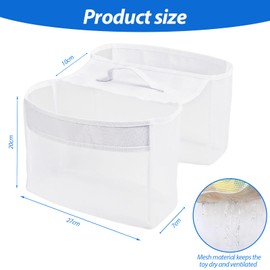 Bath Toy Storage, Bath Toy Hanging Organiser Bag, Bath Toy Mesh Bag, Plenty of Space for Quick Access & Sorting, Toddler
