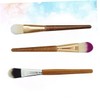 WOONEKY Practical Bamboo Makeup Brush Set 6pcs for Eye Face