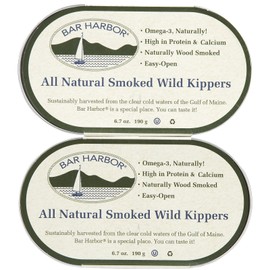Bar Harbor All Natural Smoked Wild Kippers, Cans, 6.7 oz, 2 pk