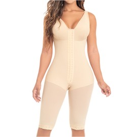 M&D Fajas Colombianas Reductoras y Moldeadoras Post Surgery Compression Shapewear for Women Beige XS