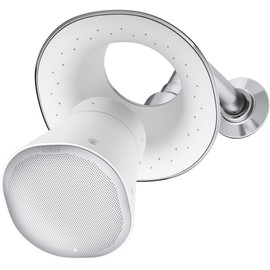 Kohler K-28238-GKA-CP Moxie Alexa Enabled Showerhead, Bluetooth Shower Speaker & Radio, Rechargeable & Portable Speaker, 1.75 GPM, Polished Chrome