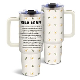 DUUV Christian Gifts for Women, Inspirational Religious Gifts for Mom Wife Sister, Christian Tumblers for Women 40 Oz, Faith Jesus Spiritual God Bible Verse Gift for Birthday