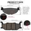 SOLLON Front and Rear Brake Pads for Yamaha Majesty 400
