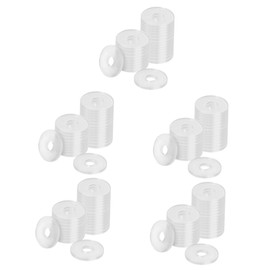 HOMSFOU 5sets Transparent Soft Gasket Washers Mounting Ring for Sink Mounting Ring for Bathroom Flat Faucet Washer Faucet Washer Assortment Kit Faucet Repair Accessory Faucet 500pcs*5