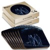8 x Square Coasters - Lost In Space Astronauts Milky