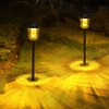 200 Lumen Solar Pathway Lights Outdoor for Yards,2 Pack Pathway