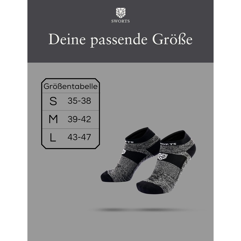 SWORTS ANKLE COMPRESS SOCKS I Extra Short Compression Socks with
