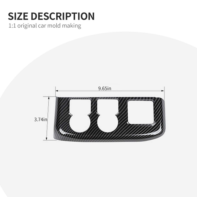 Linskip Headlight & Mode Panel Control Trim Compatible with 2021