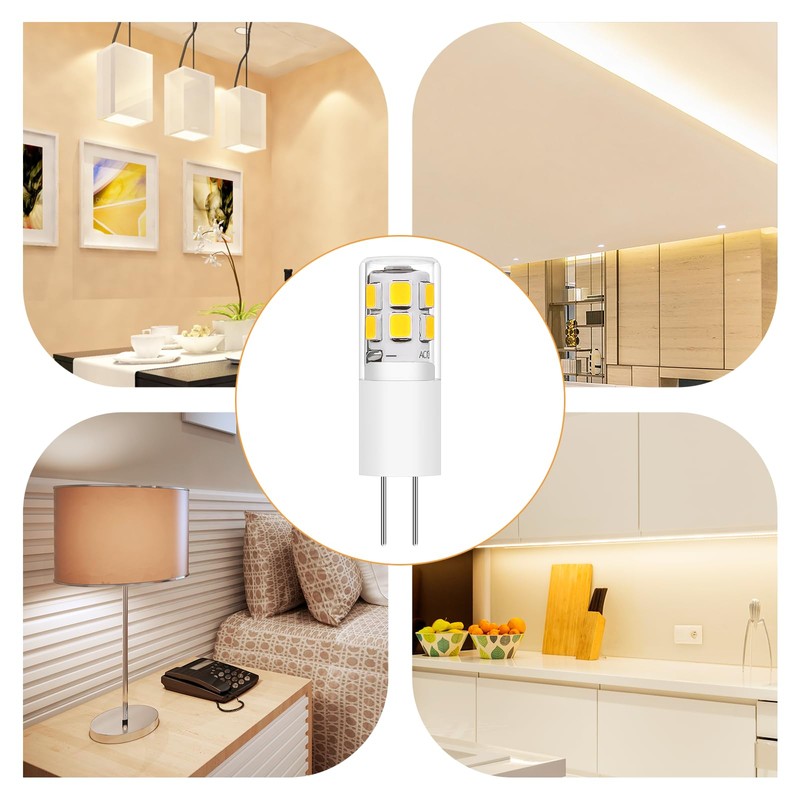 I-SHUNFA G4 LED Bulb AC 120V Cool White 10 Pack