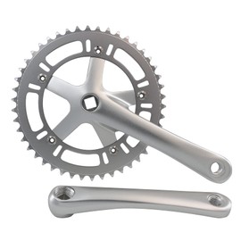 WEERAS City Folding Bicycle Crankset Single Tooth Disc 46T 130BCD 170mm Crankset is suitable for most single speed bikes