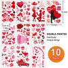 Valentines Day Decor Window clings 10 Sheet for Glass Windows