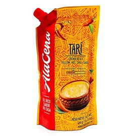 Crema de Aji Tari Nuevo Paquete 400 g | Peruvian Yellow Hot Chilli Hot Sauce New Package 15 oz