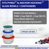 2, 4 & 7 Cup Turquoise, Blue, Red Replacement Lids/Covers