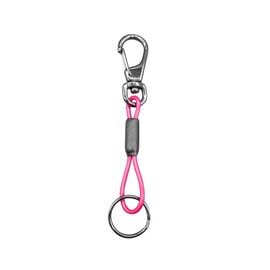 BeyonMind Keychain with Carabiner for Men and Women, Durable Metal Fittings, Attaches to Bag or Belt, Multi-functional, Lightweight, Simple Design, For Daily Use or Work, Matte Red