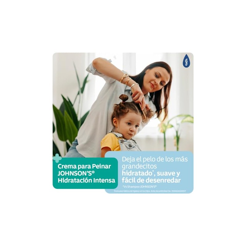 JOHNSONS Crema para Peinar Hidratación Intensa Infantil 200 ml