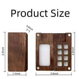 Tuvfilye tobios mini watercolor set.Portable Travel Watercolor Painting kit.Walnut Wood 8-color Palette Portable Watercolor Set Is Convenient For Artistic Creation