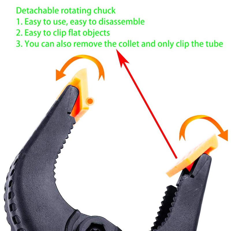 ONDY 4-Pack 6 Inch Spring Clamps, Heavy Duty Plastic Clamps