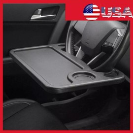 XUKEY Car Steering Wheel Tray Table Coffee Drink Holder Laptop Stand Eating Food Desk