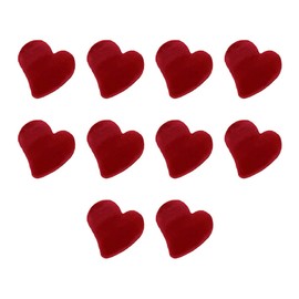 Lurrose Small Pin Slip Jaw Heart Gift Bangs Hair Women Flocking Catch Clamp Clamps Styling Girls Accessory Shape for Tools Non Diy Clip Cute Clips Red Accessories Mini Barrettes Claw