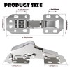 BESTEEL 80 Pack Hidden Hinges Soft Close Surface Mount Kitchen