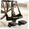IWOWHERO 2pcs Wheelchair Footrest Pad Elevating Footplate Slip for Wheelchair