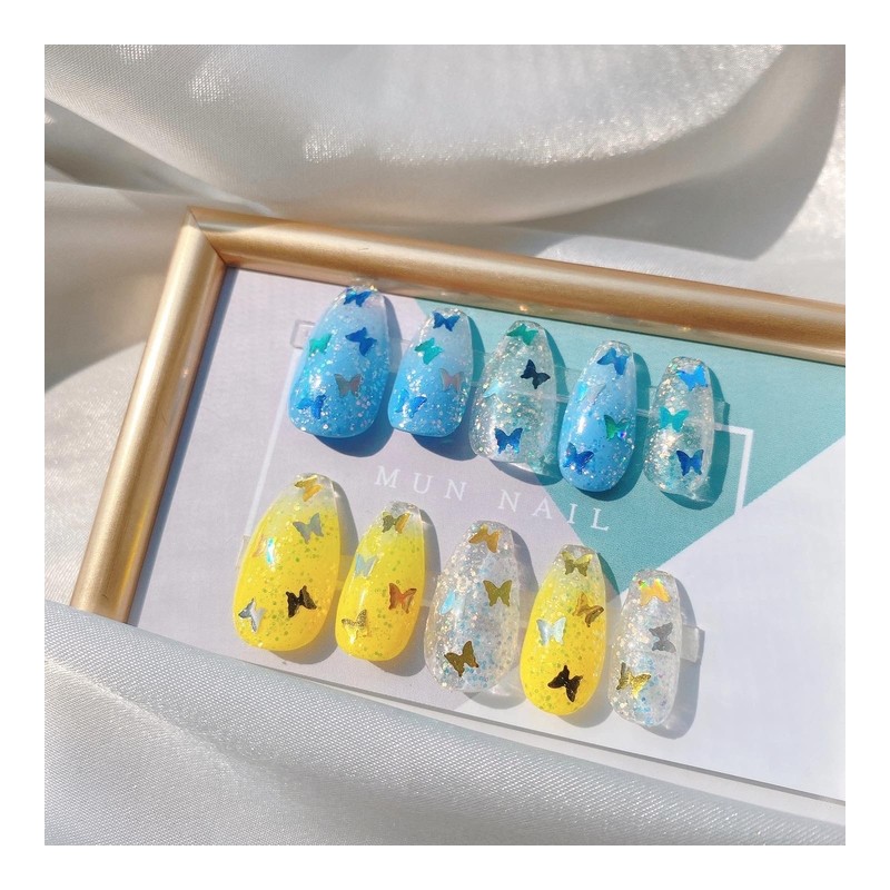 MunNail Moon Nail Butterfly Nail - Long Oval / MunNail