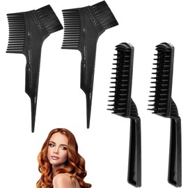 4 Pcs Hair Dye Brush, Hair Dyeing Brush, Hair Coloring, Comb, Hair Coloring Supplies, For Household, Professional, DIY, For Hair Salons, Unisex, Convenient, Lightweight