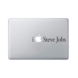 I Love Steve Jobs Laptop Decal Tribute - Macbook Decal - Laptop Sticker