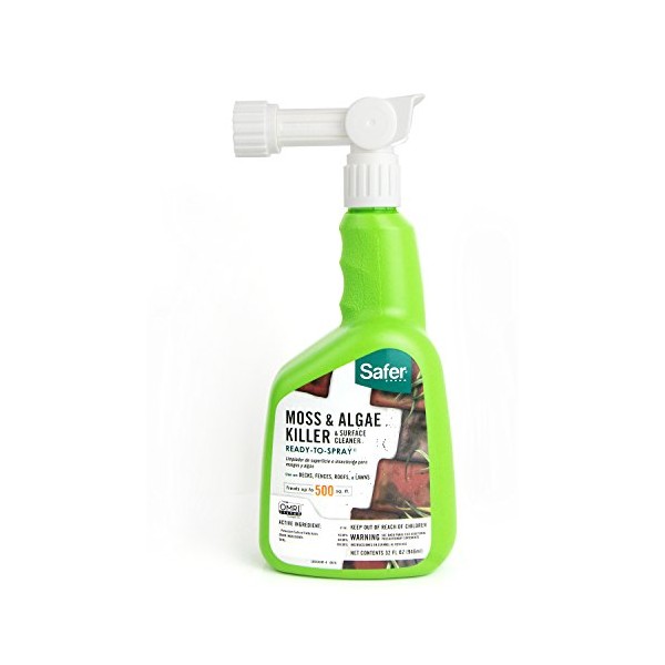 Safer Brand 5324-6 Moss and Algae Killer and Surface Cleaner,