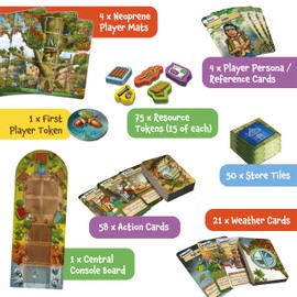 Ultimate Treehouse | Entry Level Resource Management Tile Game | Strategy Board Games for 8+ Year Olds | Family Games for 2 to 4 Players