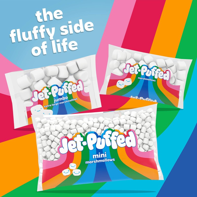 JetPuffed Mini Marshmallows (10 Oz Bags, Pack of 24)