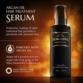 Gorgeous Beauty & Care 100ml Argan Oil Hair Care Nourish Scalp Treatment Smooth Damaged Dry Repair Hair