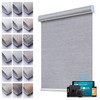 Weffort Motorized Window Shade,Work with HomeKit, 100% Blackout Smart Blind,