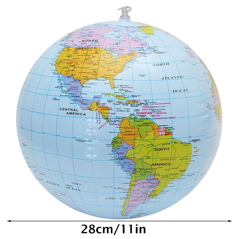 Sarini 2PCS Inflatable world globe, inflatable globe, water polo world