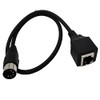 Seadream MIDI DIN 5Pin Male to RJ45 Female Adapter Cable