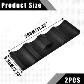 Pack of 2 Fridge Bottle Holder, Bottle Rack, Fridge Bottle Holder, Non-Slip, Stackable Fridge Organiser Bottles, Fridge Bottle Shelf for Kitchen Cabinet (Black)