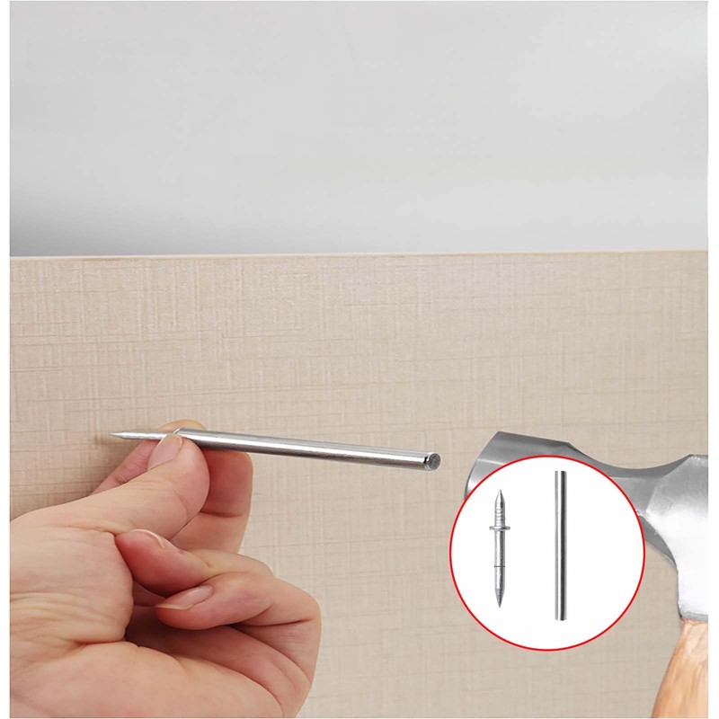 50 Pcs Double Headed Skirting Nails, Double Sided Nails, Double
